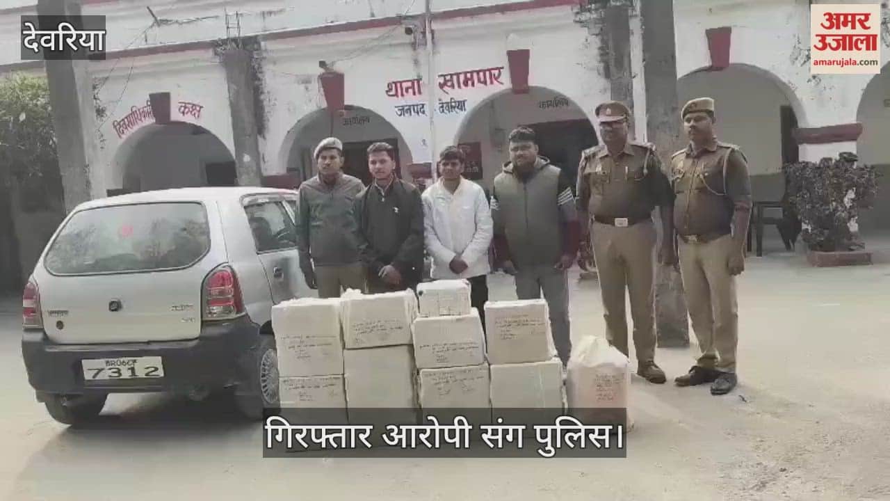 Three liquor smugglers arrested for smuggling liquor in a four-wheeler, 23 cases of liquor recovered