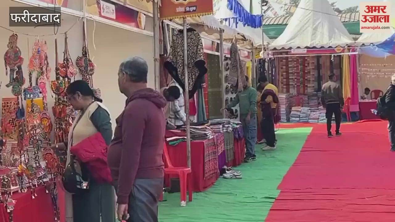 huge crowd of tourists flocked to the Faridabad Saras Fair