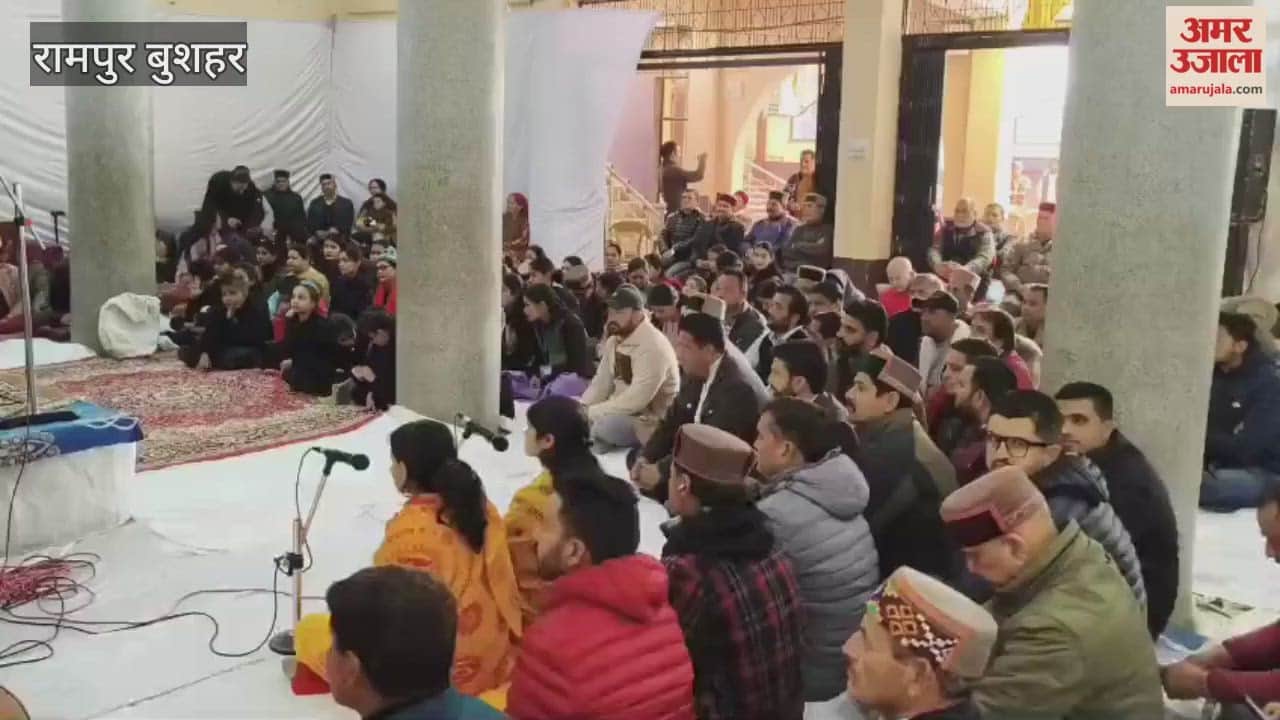 Rampur Bushahr Satyanarayan temple in Rampur resonated with the chanting of the Hanuman Chalisa