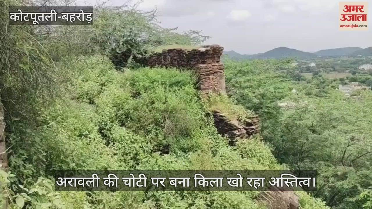 History is groaning on the top of Aravalli: The ancient fort of Bardod turned into ruins due to neglect.