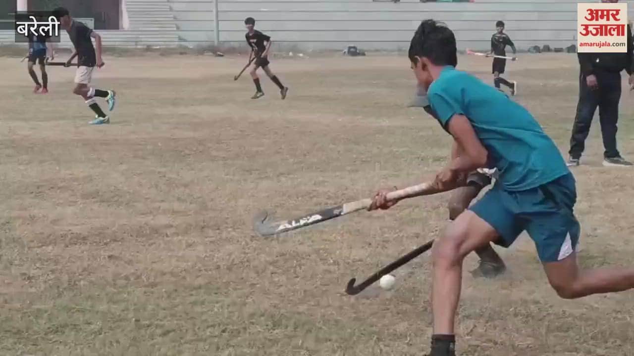 hockey players participated in division level selection trials at sports stadium bareilly