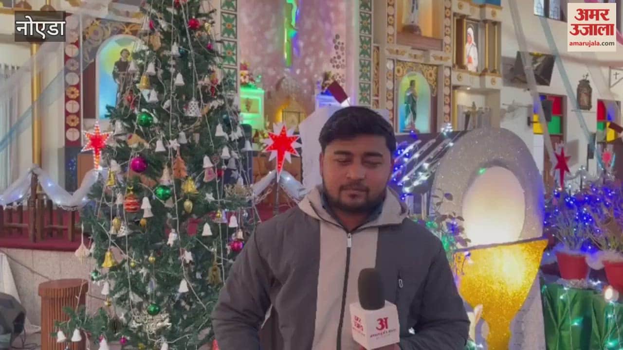 Malls, markets, and churches in Noida are decorated and ready