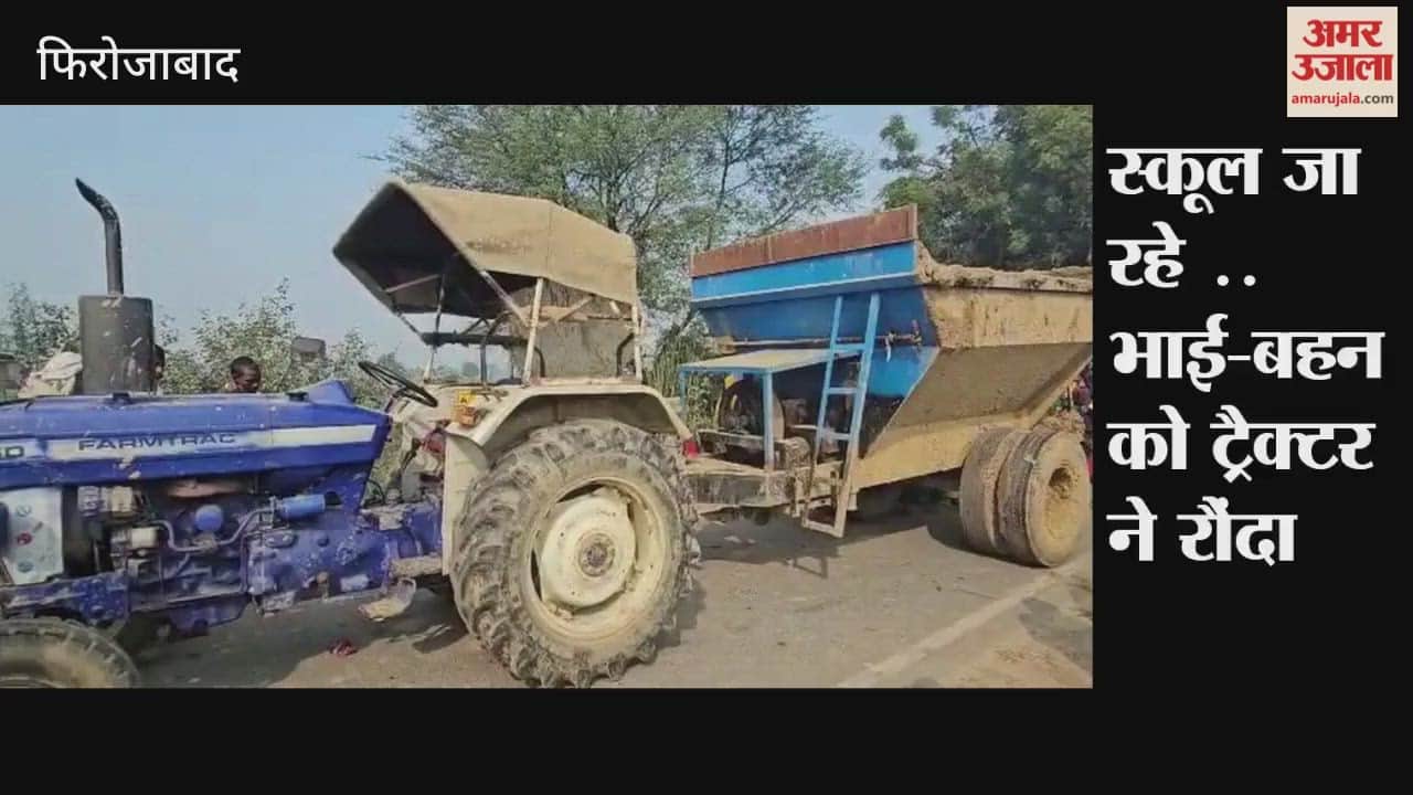 Brother and sister going to school crushed by tractor