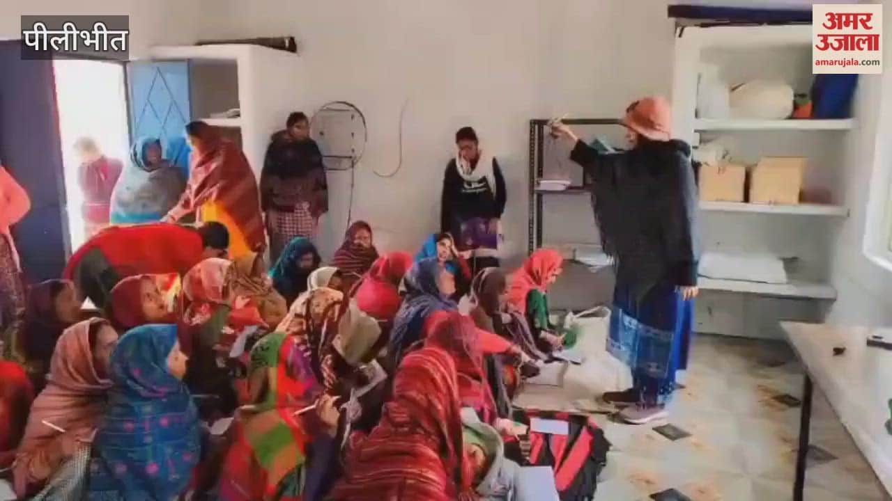 Child Development Project Officer distributed notebooks and pencils to the women and taught them basic literacy skills