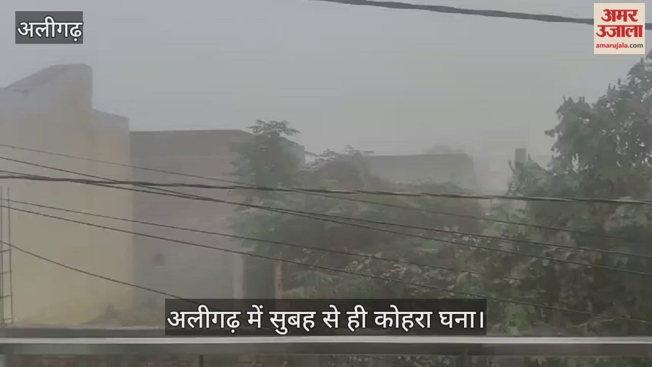 अलीगढ़ में सुबह से ही कोहरा घना