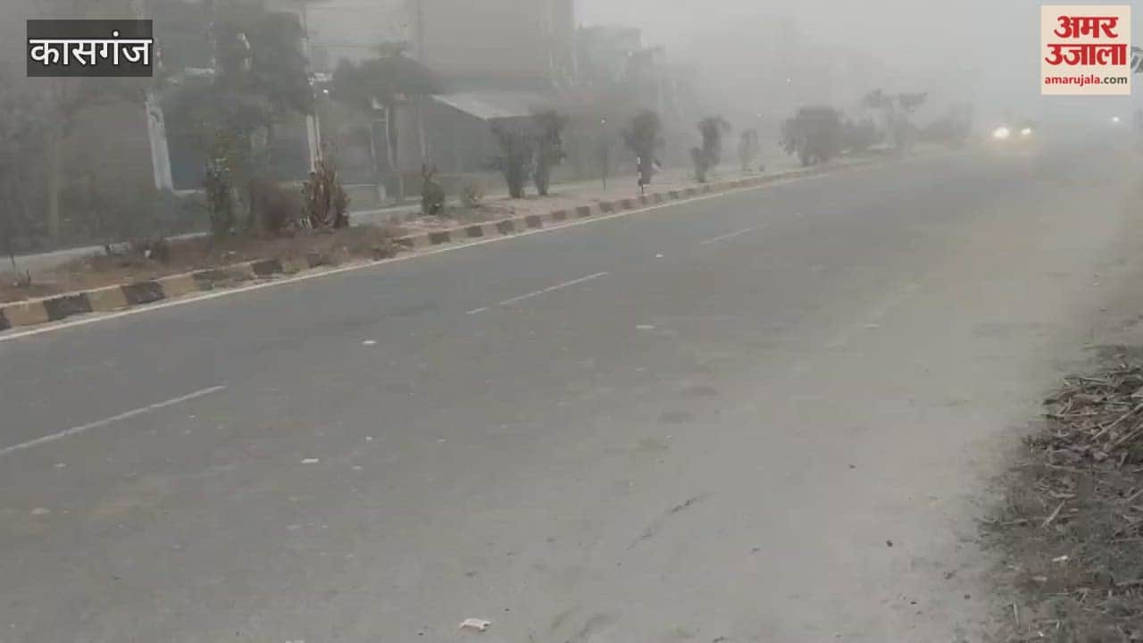 Dense fog in Kasganj