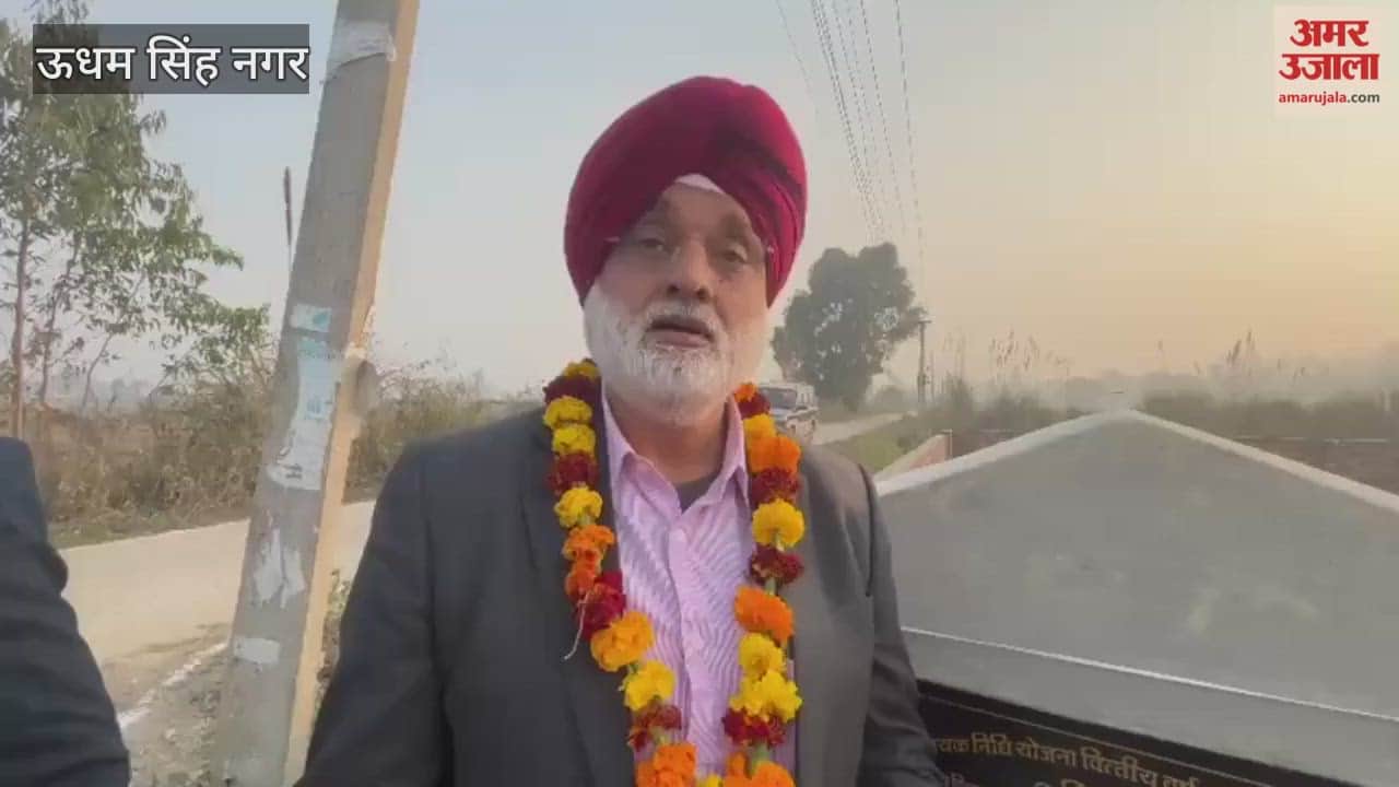 Foundation stone laid for two tiled roads to be constructed at a cost of Rs 40.90 lakh in kashipur