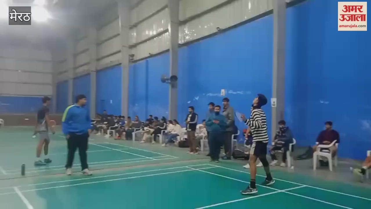 The three-day badminton competition concluded at Radha Govind School, with the players putting in their best efforts on the final day.