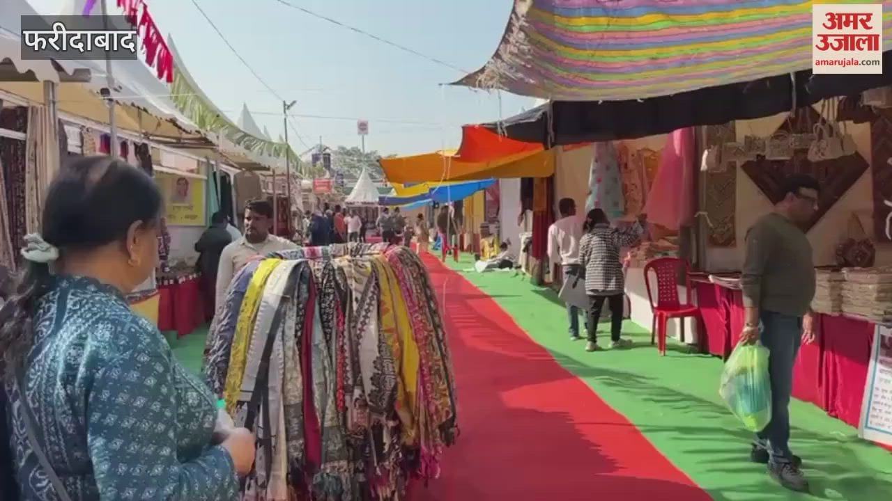 Saras Fair in Faridabad witnessed a huge crowd of tourists