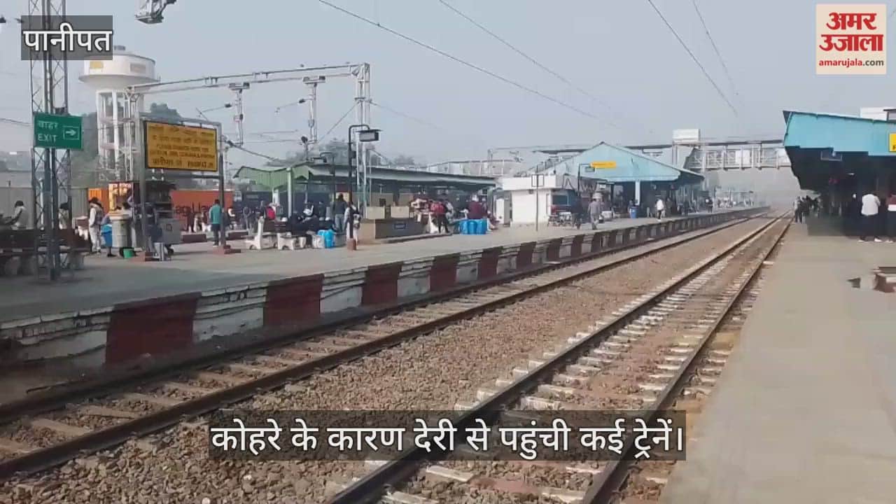 Many trains were delayed due to fog