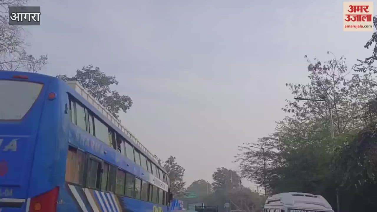 traffic jam in agra during visit of bjp state president pankaj chaudhary