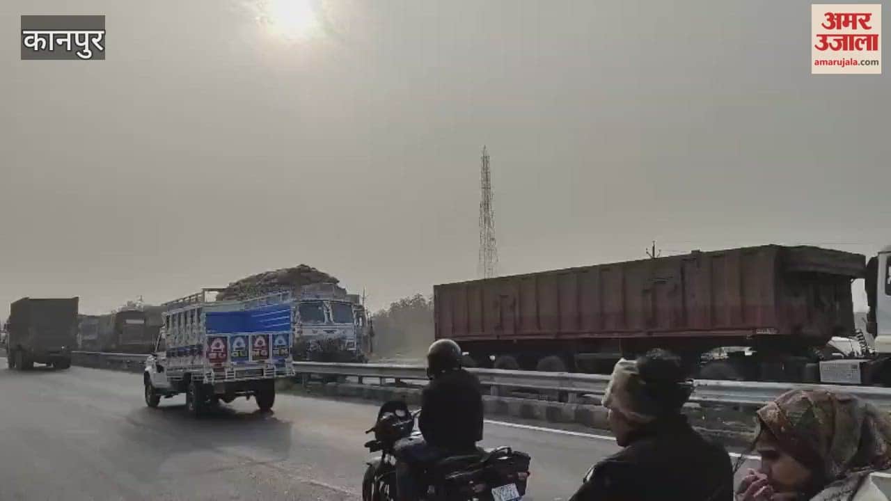 Vehicles crawled for four hours on Jajmau Highway, traffic jam on Naveen Ganga Bridge