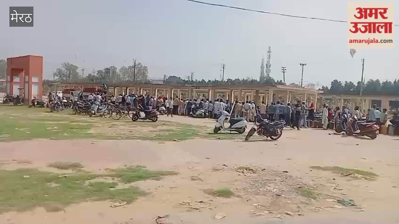 Gas Rush Amid Iran–Israel War Fears, Long Queues Seen at Nauchandi Ground in Meerut