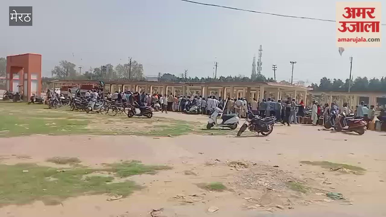 Gas Rush Amid Iran–Israel War Fears, Long Queues Seen at Nauchandi Ground in Meerut