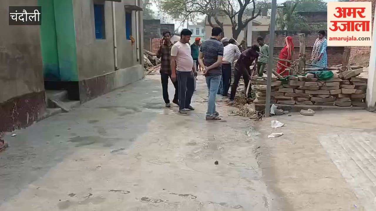 Work on renovation of 300 meter dilapidated CC road started in Sonbarsa