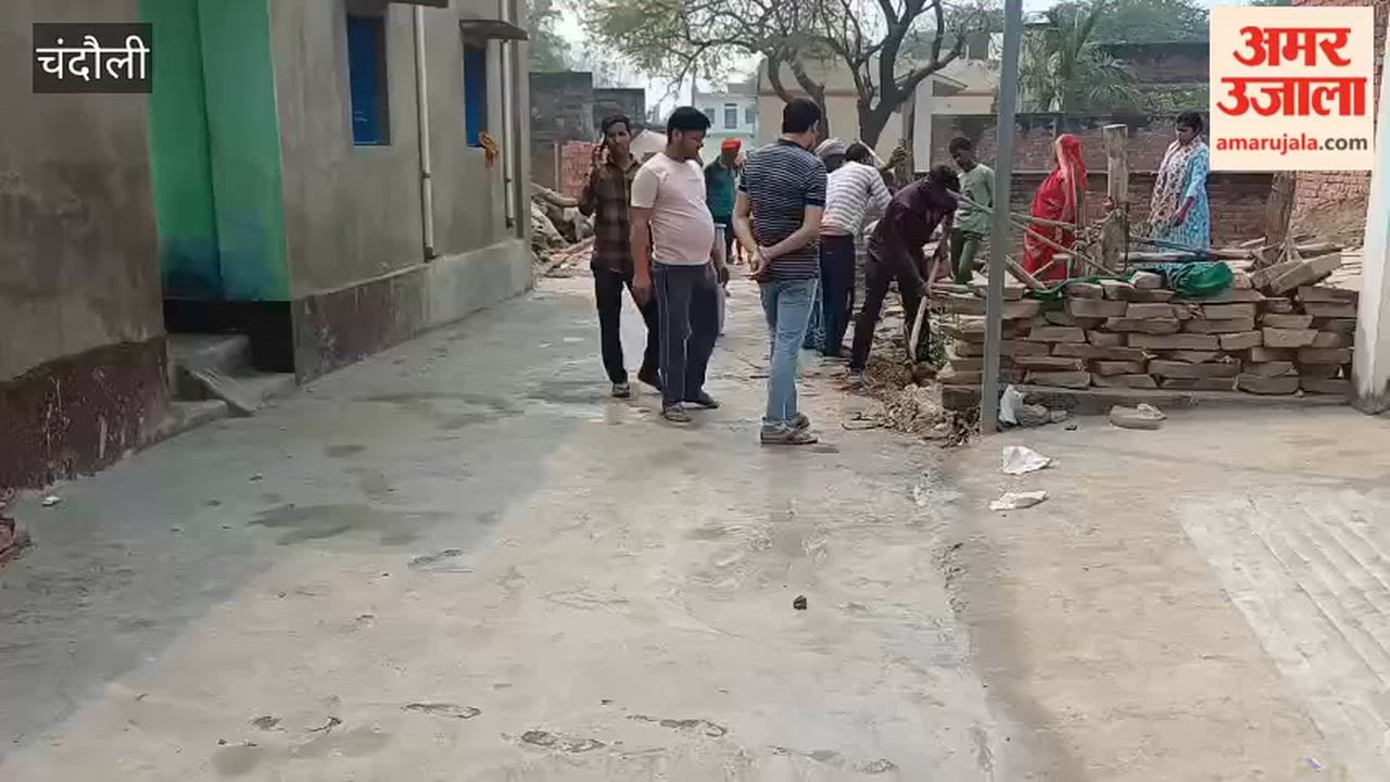 Work on renovation of 300 meter dilapidated CC road started in Sonbarsa