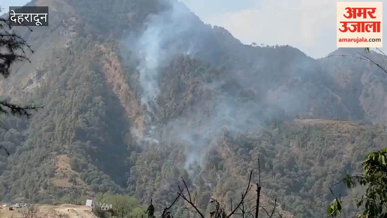 massive fire broke out in the forest of Mussoorie Wildlife Sanctuary, causing huge damage to the forest wealth.