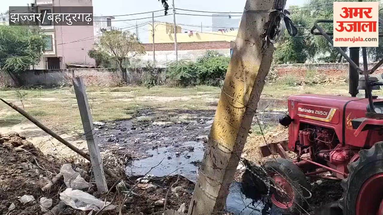 Villagers in Bahadurgarh are angry over the dumping of contaminated sewage water in the green belt of the Gorya tourist centre.