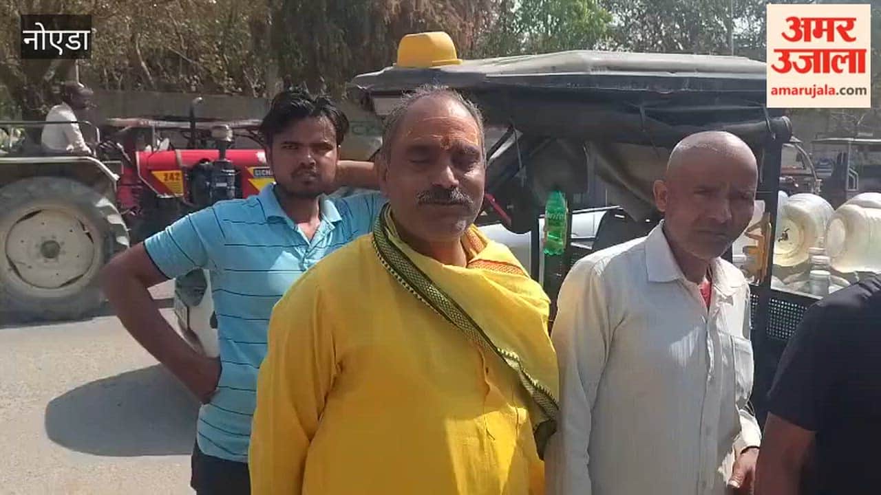 Noida LPG Crisis People seen queuing up for gas cylinders