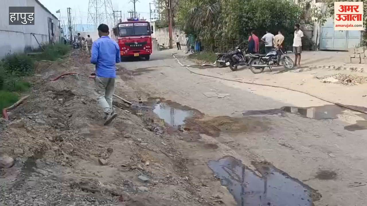 Hapur News Massive Fire at Plywood Factory in Dhaulana