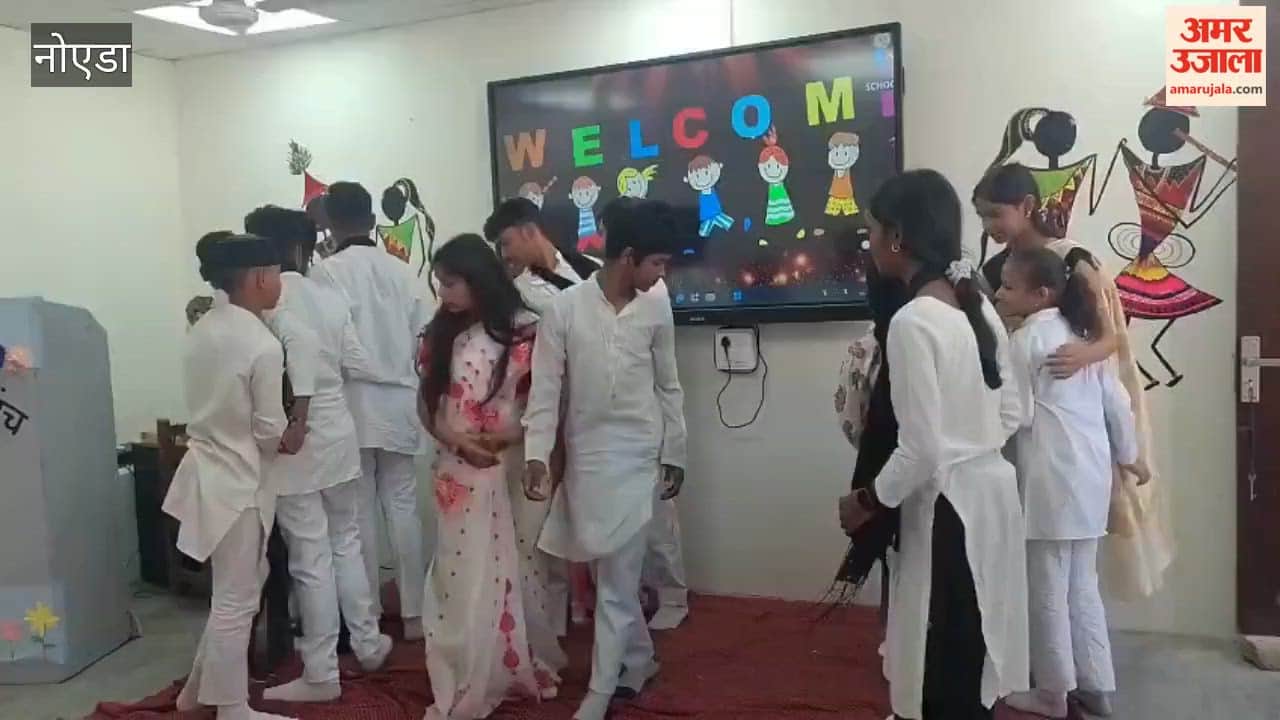 Students of Sanskar Study Centre in Noida presented a short play for world peace eyes became moist