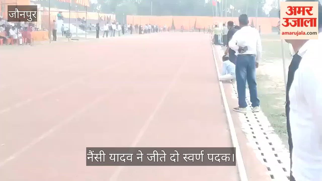 Nancy Yadav won two gold medals in the state level basic children's sports competition
