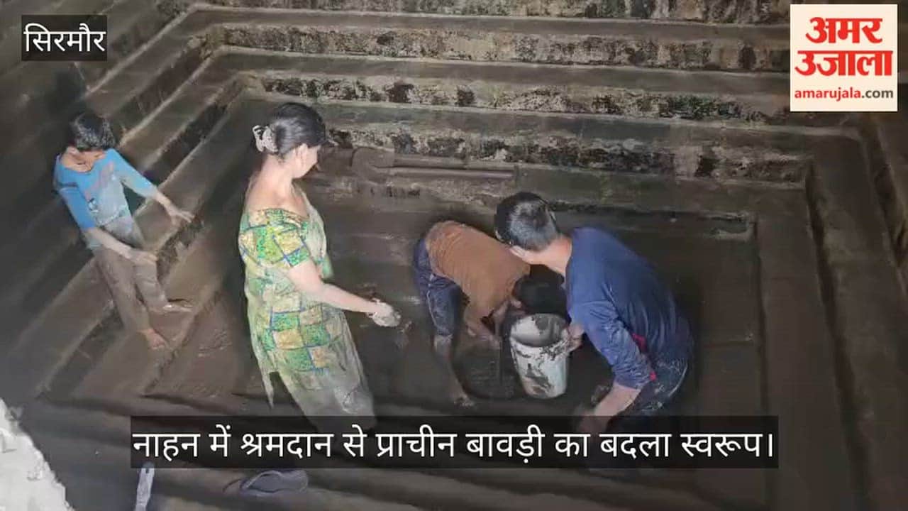 Ancient Stepwell Transformed Through Voluntary Labor in Nahan