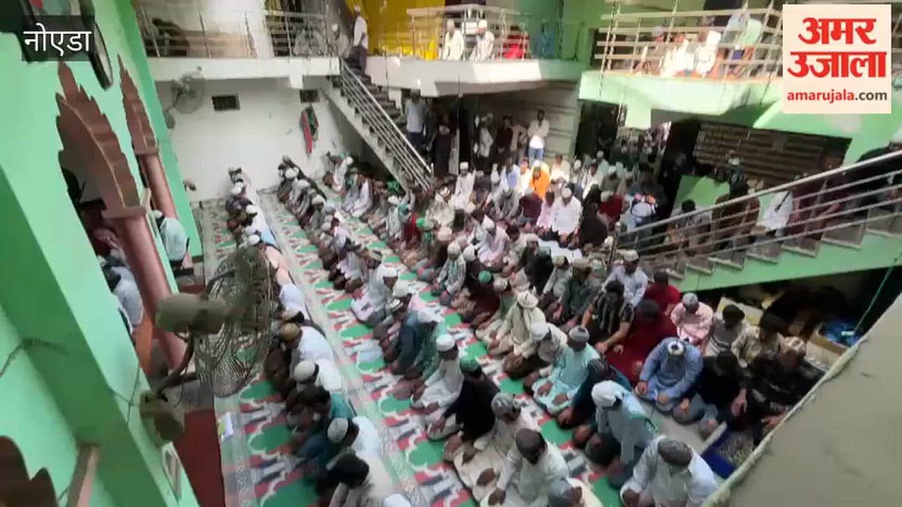 Worshipers gathered at Greater Noida Surajpur Masjid on last Friday of Ramzan