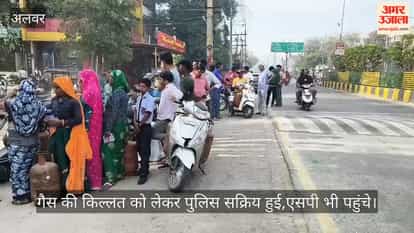 LPG Crisis: Alwar Administration Mobilizes Amid Growing Crowds at Gas Agencies; SP Conducts Inspection