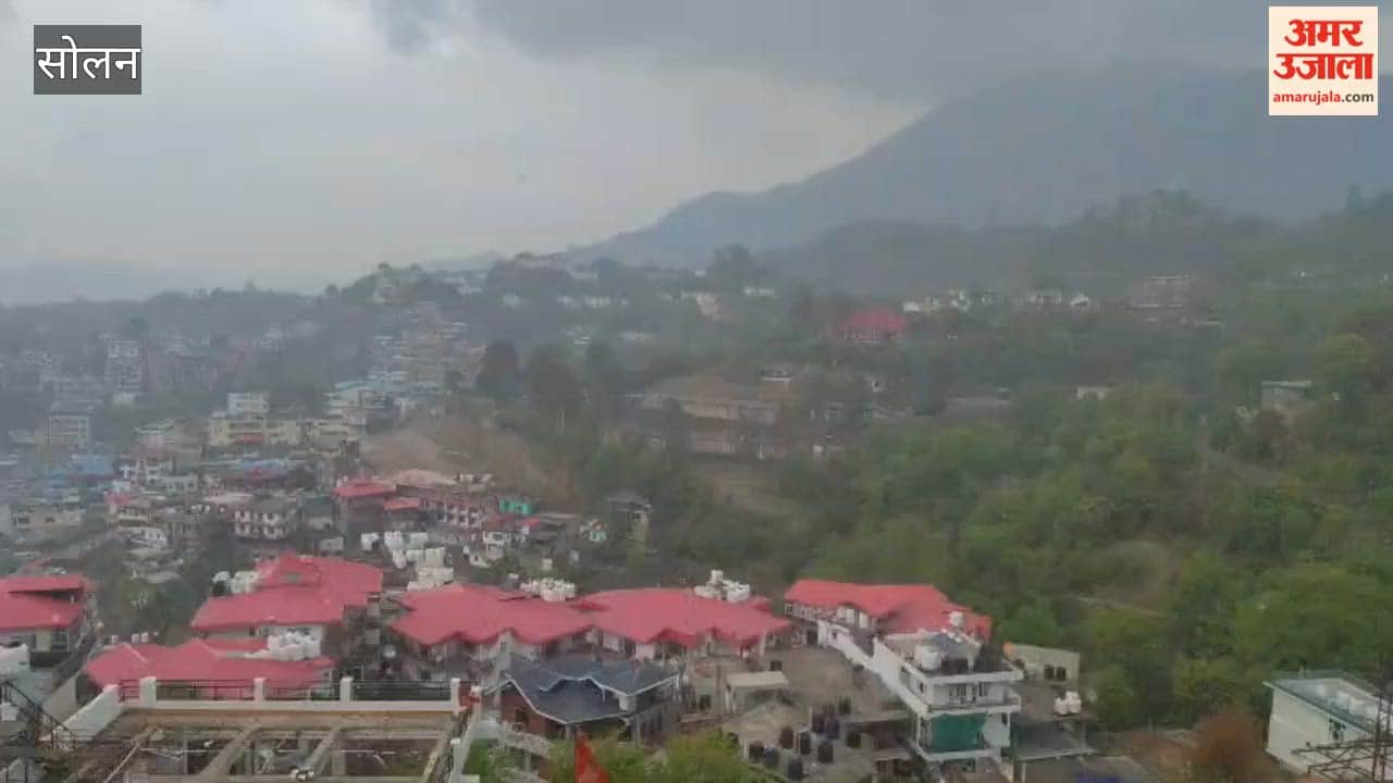 The weather takes a turn; light rain falls in Solan