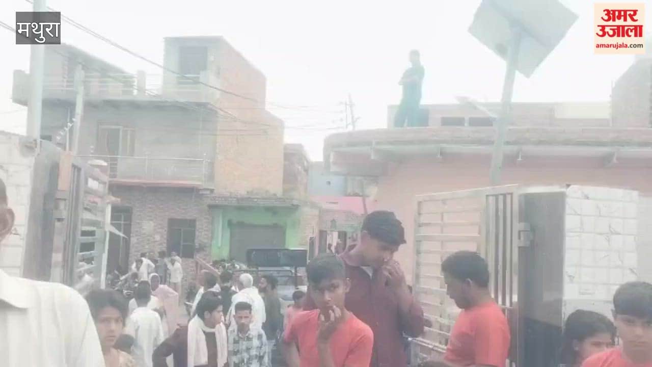 Sadhu Throat Slit at Temple in Barsana in Mathura