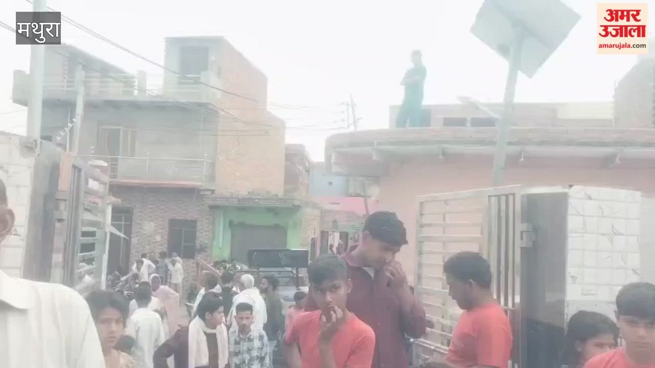 Sadhu Throat Slit at Temple in Barsana in Mathura