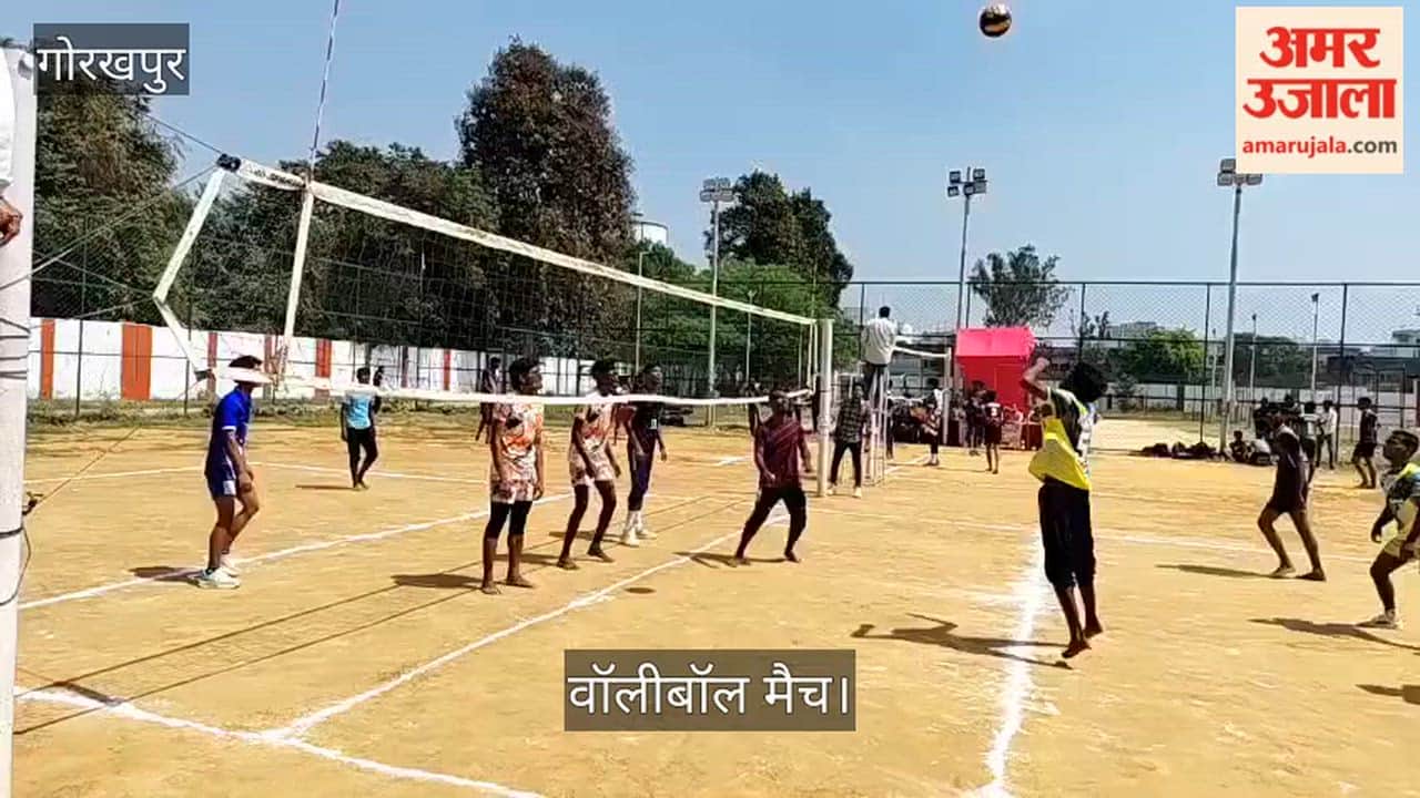 Volleyball match: Competition between Bansgaon and Kushinagar