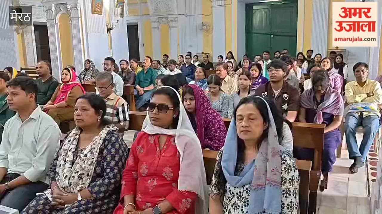 A special prayer service held at a historic Roman Catholic church prior to Easter, the festival of the Resurrection of Lord Jesus.