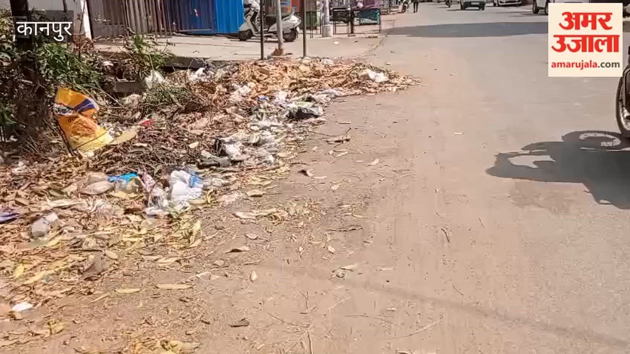 Kanpur: Piles of Garbage Line the Roadside Near Shanidev Crossing in Bithoor