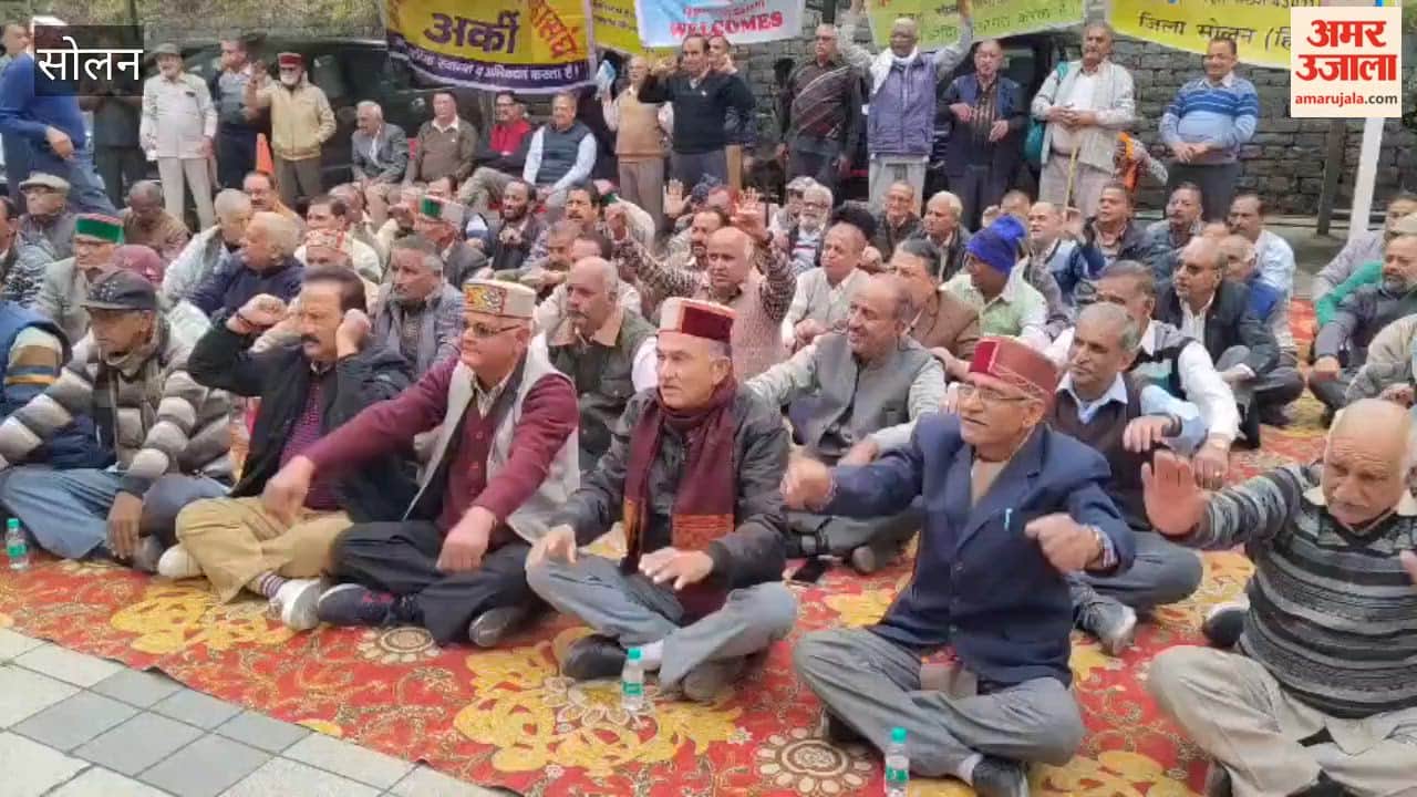Solan: Pensioners Stage Sit-in at Deputy Commissioner's Office Complex Over Demands