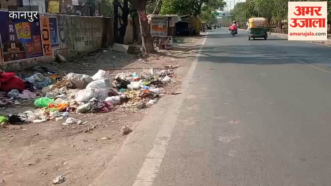 Kanpur: Piles of Garbage Along GT Road Near Coca-Cola Crossing
