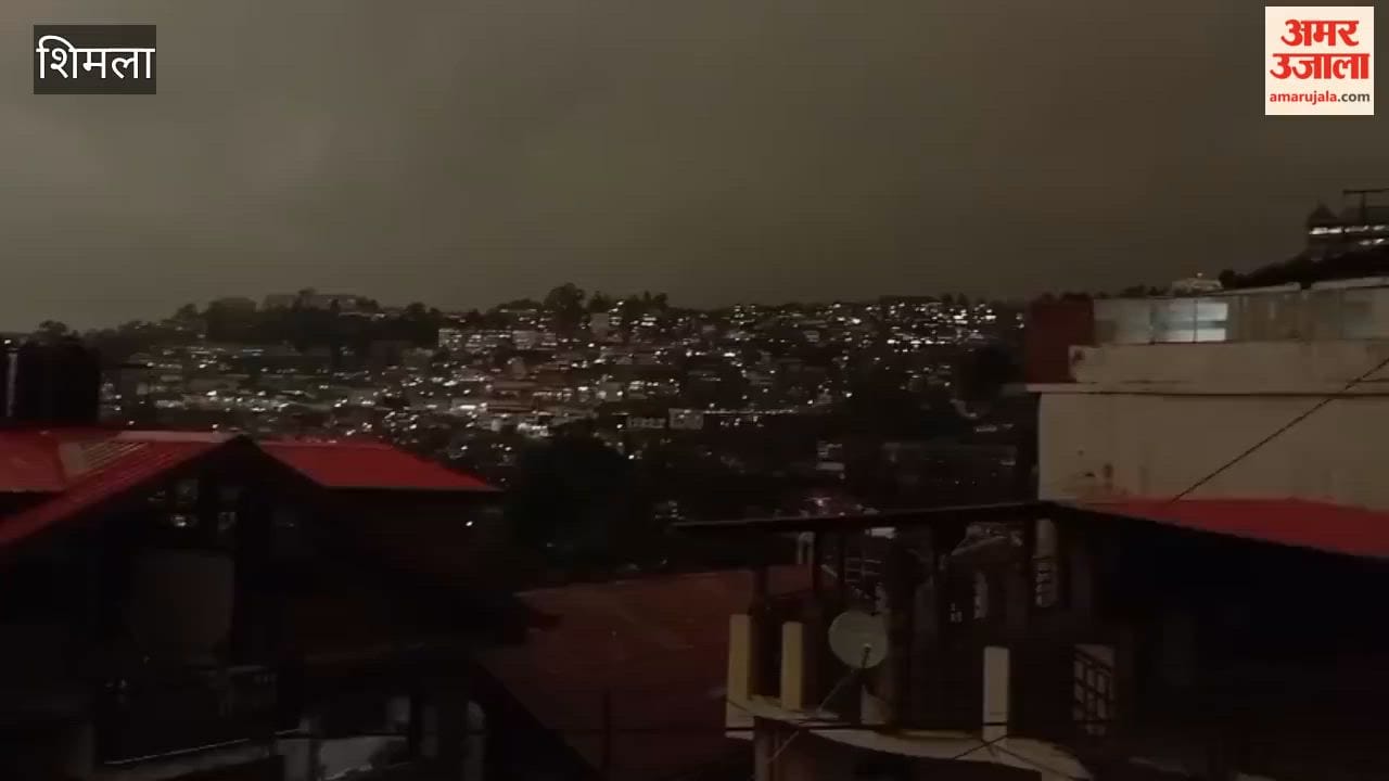 Shimla Darkness engulfs the capital; rain and hailstorms begin