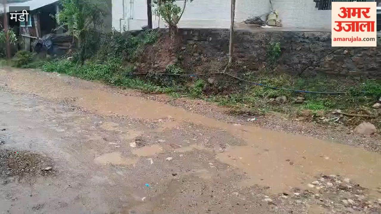 Mandi Condition of Baijnath-Ladbhadol-Kandapatan Road Deteriorates; Fear of Accidents Due to Waterlogging