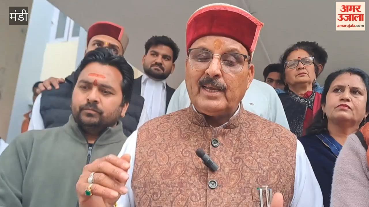 Mandi BJP MLA Inder Singh Gandhi said In 2027 the people will garland Congress members with shoes I have 32 teeth in my mouth and everything I say comes true