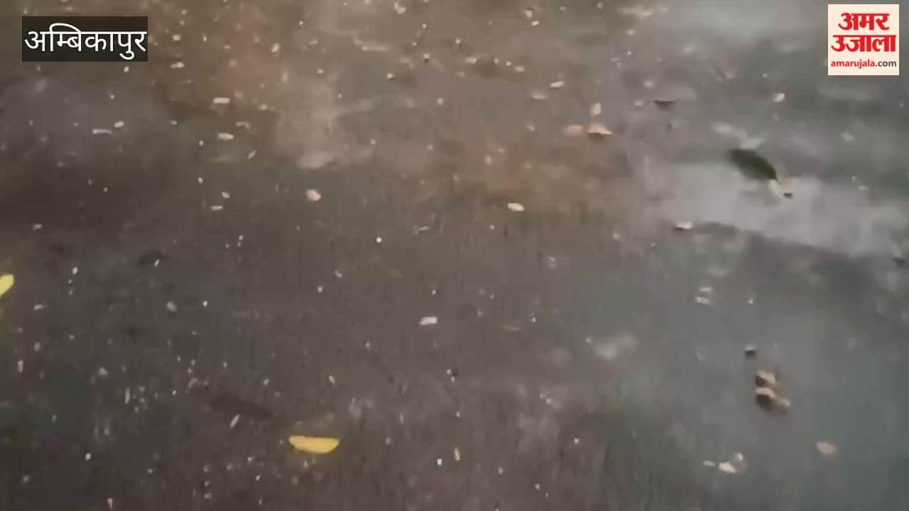 Weather Takes Turn in Surguja and Rain and Hail Bring Relief from Heat