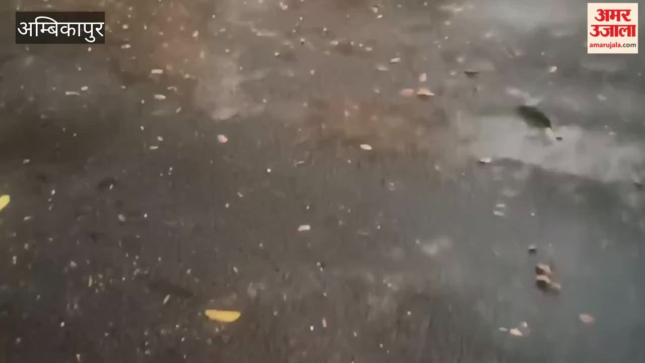 Weather Takes Turn in Surguja and Rain and Hail Bring Relief from Heat