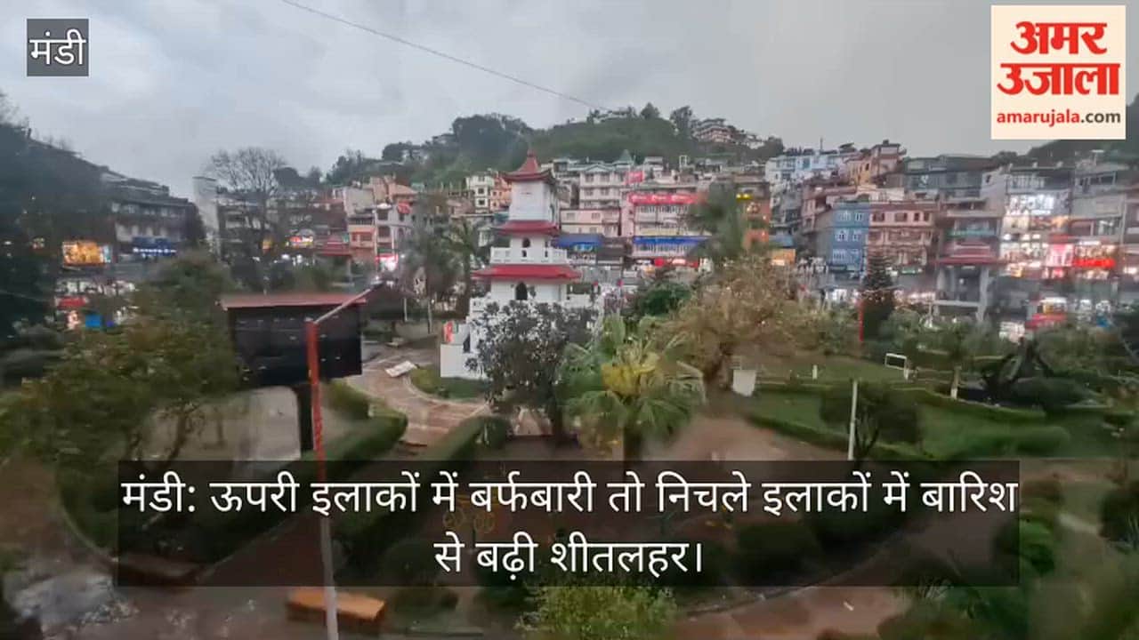 Mandi: Cold wave intensifies due to snowfall in the upper regions and rain in the lower areas.