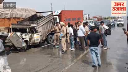 Chaos Ensues on Highway After Tata Magic Crashes into Bus from Behind