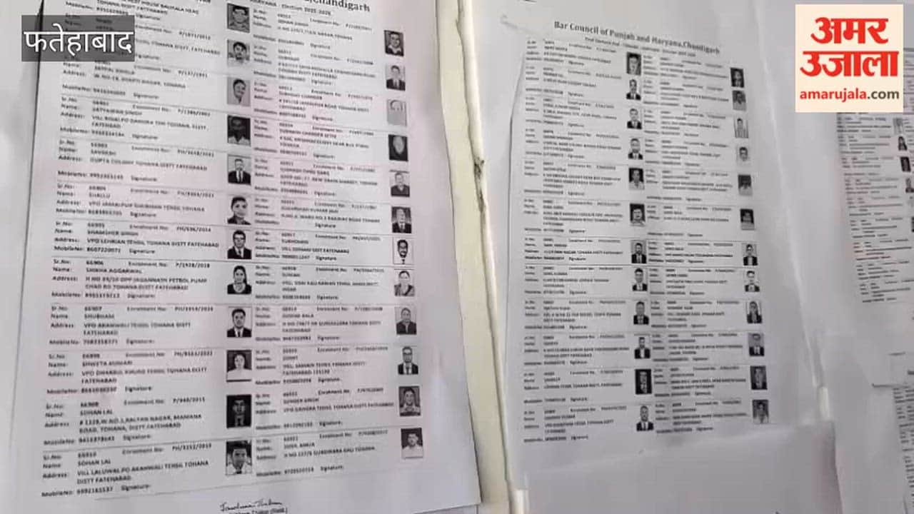 peaceful election is underway at the Bar Association in Tohana, Fatehabad