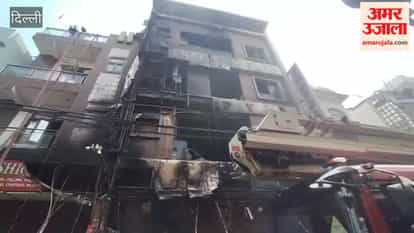 A fire broke out in a residential building in Delhi's Palam area on Wednesday morning