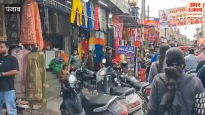 In Phagwara, municipal officials took photographs of goods placed outside shops