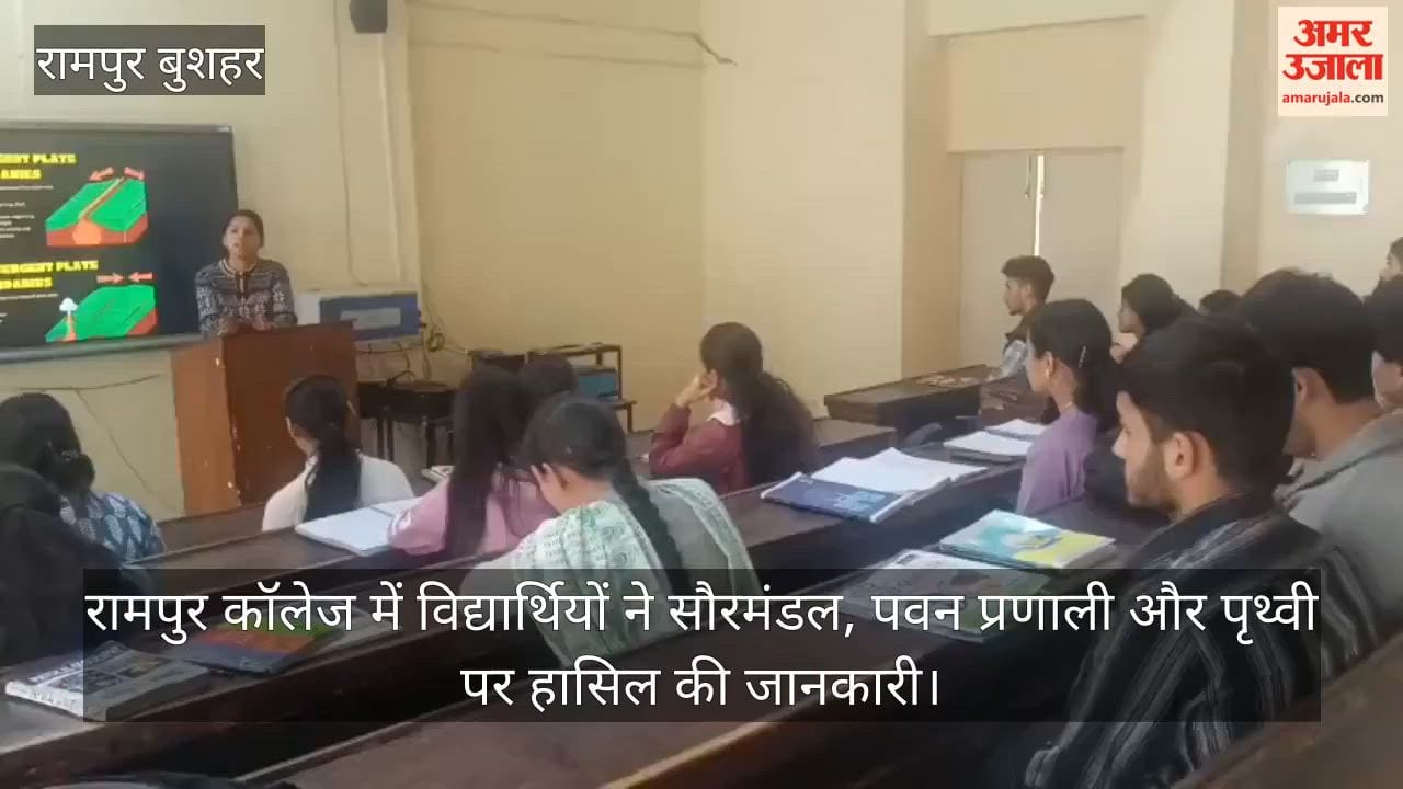 Students at Rampur College gained knowledge about the solar system, wind systems, and the Earth.