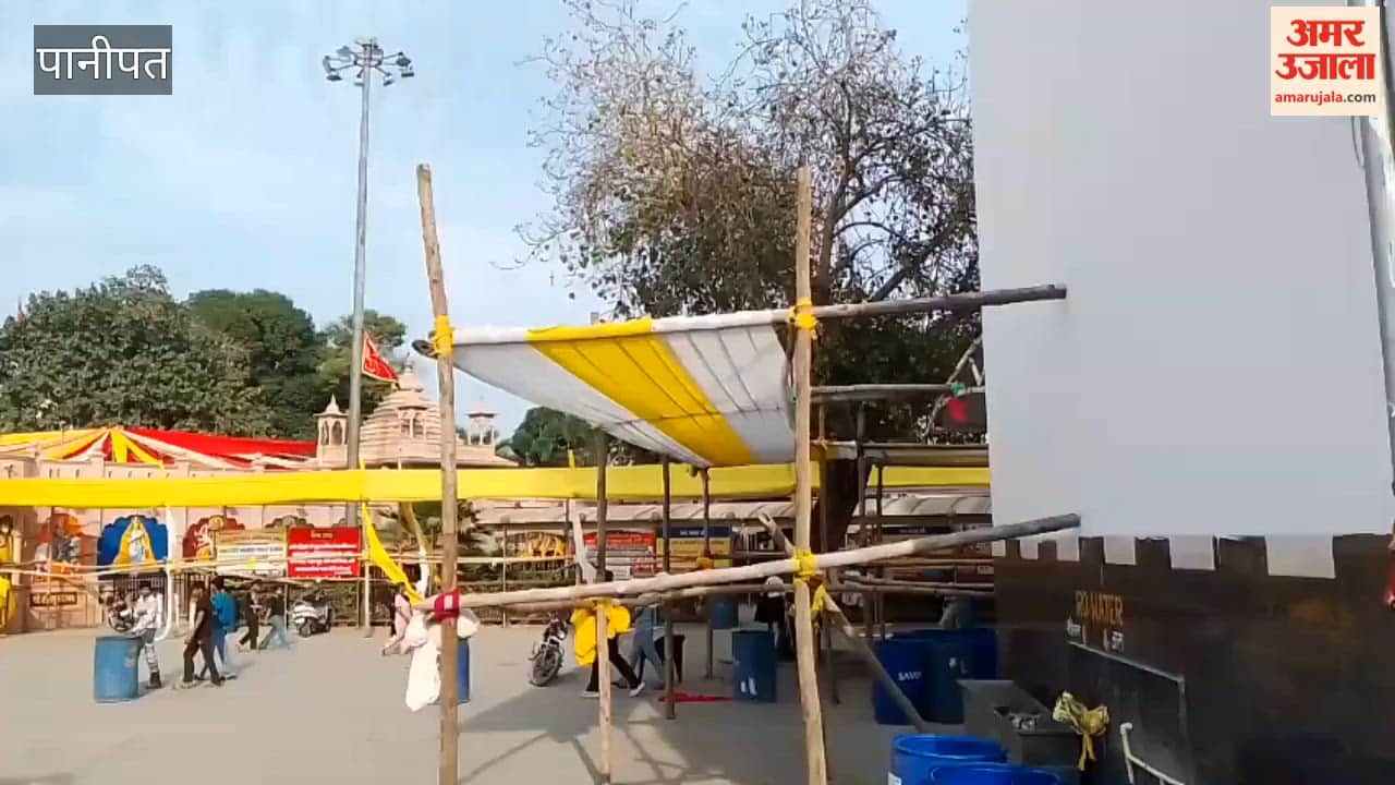 Temples are being decorated for Navratri