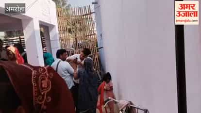 Crowds of devotees throng the Lalita Devi Temple